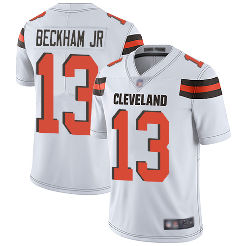 Men Cleveland Browns #13 Beckham Jr White Nike Vapor Untouchable Limited NFL Jerseys